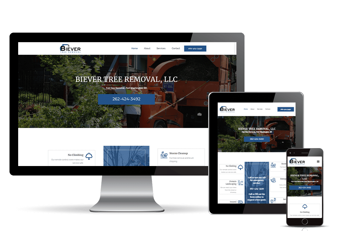 Tree Removal MIlwaukee Biever Tree Removal banner homepage