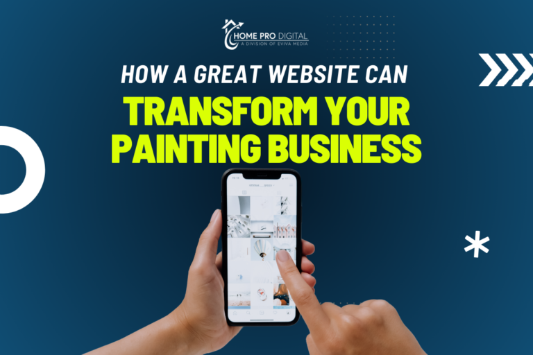 how a great website can transform your painting business